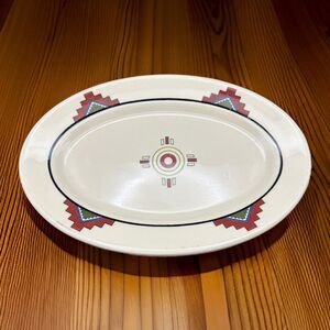 Vintage IRO-TAN Iroquois Restaurant Small Platter South West Pattern 1960s